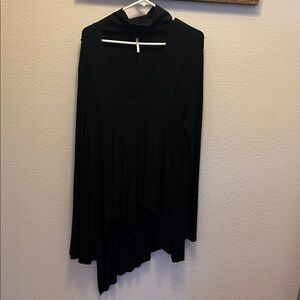 Free People Black V-Neck Sweater